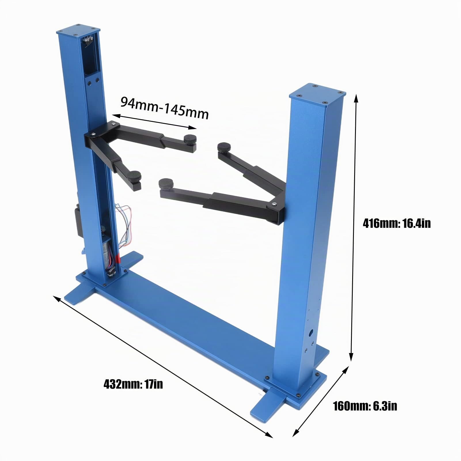 Zerodis RC Piattaforma Elevatrice Elettrica, Supporto di Riparazione per Auto RC in Lega di Alluminio Anti-deformazione Universale a Basso Rumore e Alta Resistenza per Veicolo RC 1/10 (Blu)
