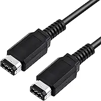 Link Cable, 3.9ft Copper PVC Material 2 Player Game Link Cable Video Game Console Connect Cord Low Lag Strong Connection for Players