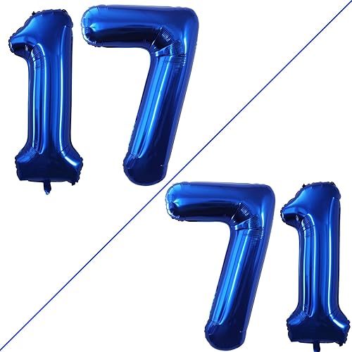 Miniatura 270 de GOER Globos con el número 40 para decoraciones de fiesta de cumpleaños número 40, globos de helio de aluminio jumbo de 42 pulgadas para 40