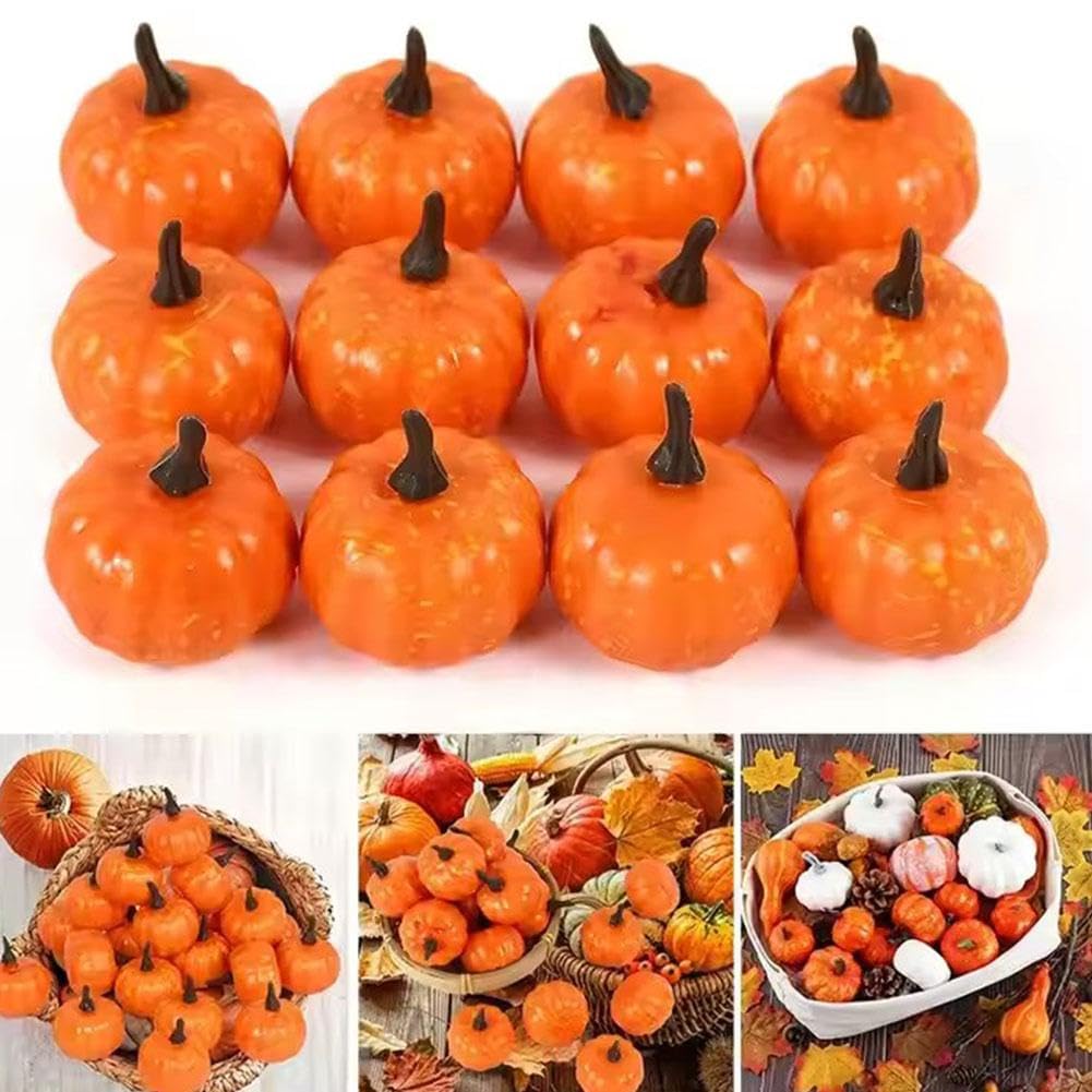 Lot De 50 Mini Citrouilles En Résine Pour Décoration Halloween Et Automne - Déco Table, Jardin, Bricolage - 2.2x2 Cm