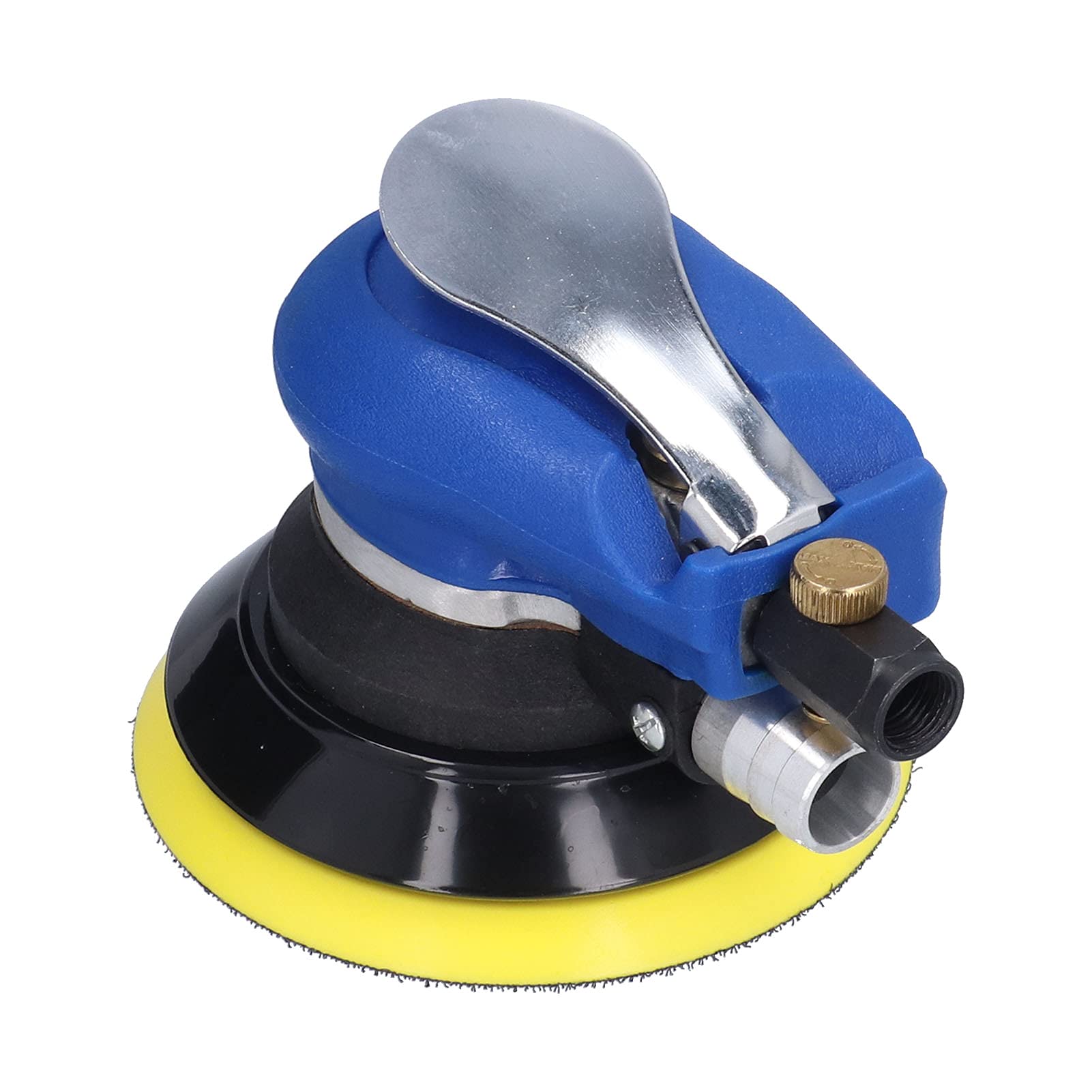 Lijadora neumática de 5 pulgadas, lijadora orbital, kit de pulidora y lijadora de vacío de alta velocidad para el lijado y pulido de carrocerías de automóviles con una rotación exc (Estilo de la UE)