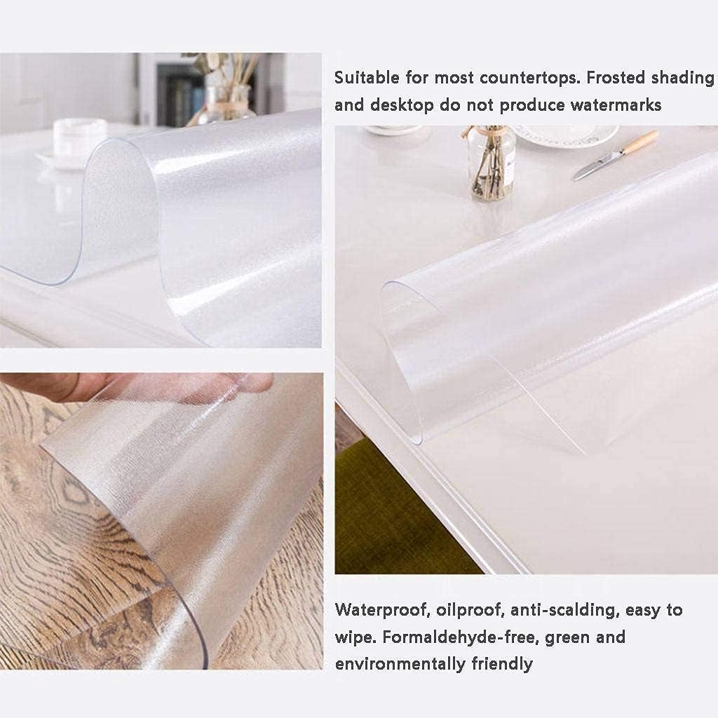Living Room Accessories PVC Table Cover Plastic Frosted Rectangular Table Protection Mat Oil Proof Coffee Table Mat Waterproof Resistant