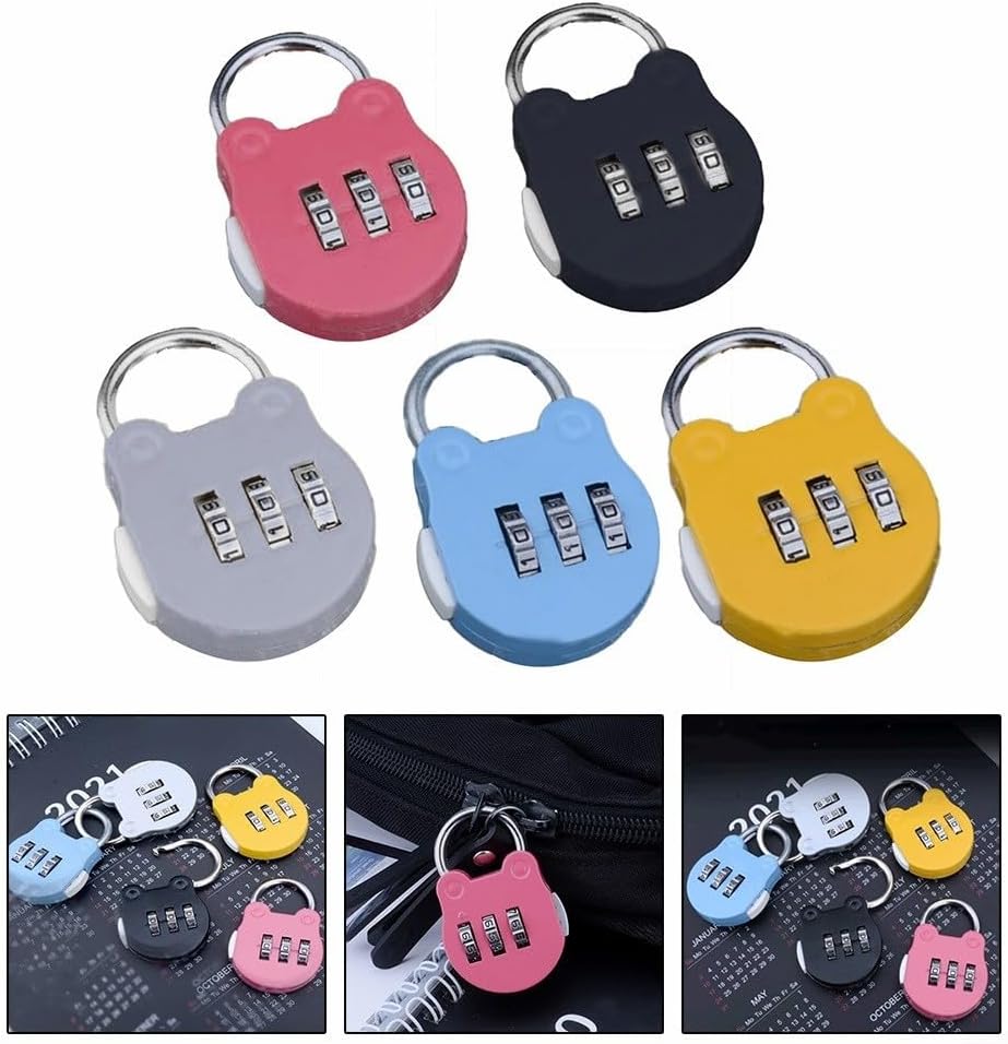 Zinc Alloy Combination Padlock for School, Gym, Home and Outdoor Use Waterproof and Rust Proof Security Lock (Black)