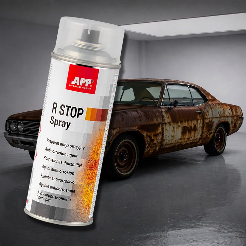 App R Stop Spray 400ml - Convertidor de Óxido y Antioxido para Metal | Anticorrosión para Ferro y Otros Metales | Tratamiento Anti Oxido para Auto, Moto y Carrocería | Fácil de Usar