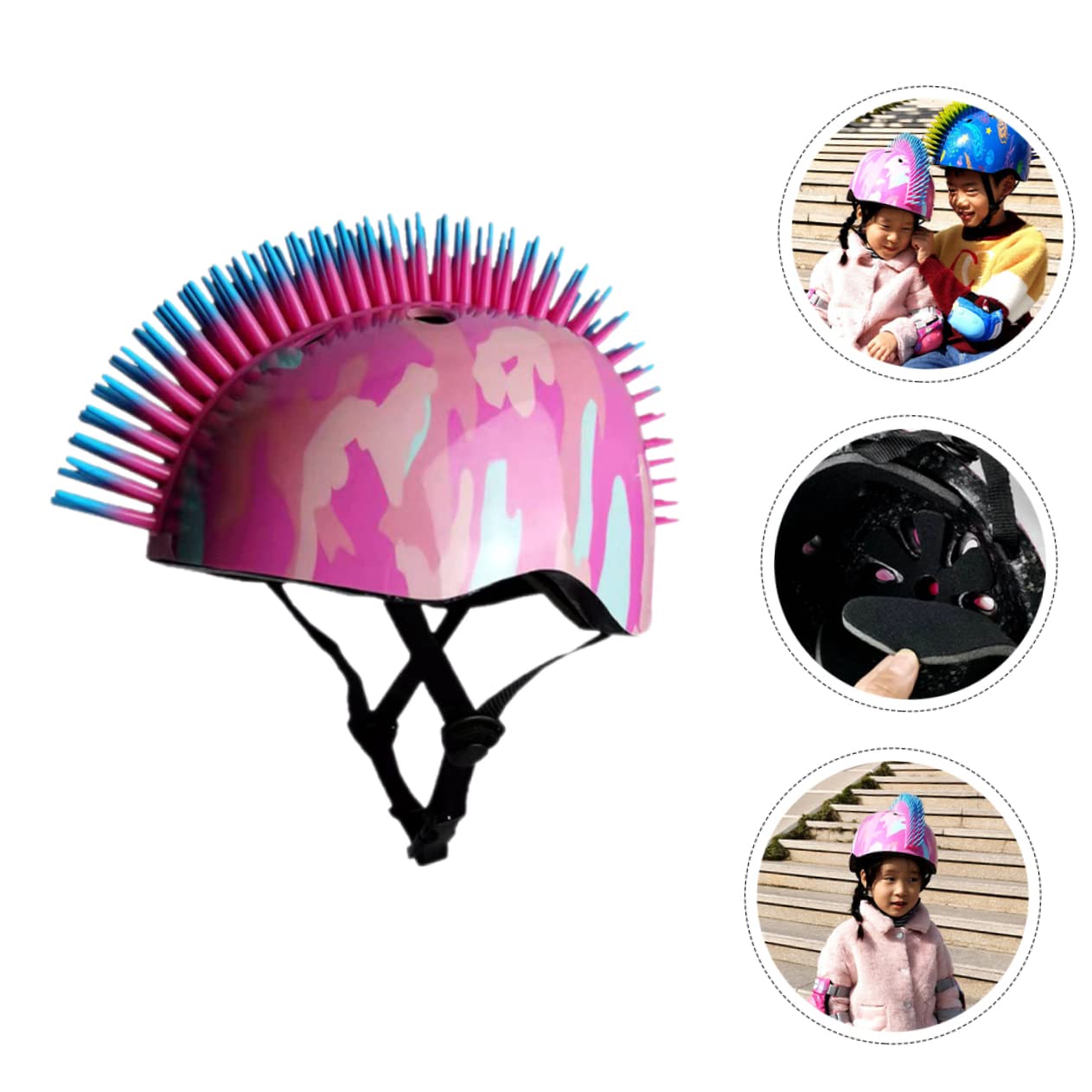 Monopatín Er Casco De Patinaje Casco De Patinaje para Niños Casco De Montar En Bicicleta para Niños Sombrero De Seguridad para Equipo De Protección Casco De Bicicleta para