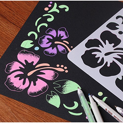 thumbnail: 60 Stuks Bosdieren & Planten Sjablonen - Herbruikbare Kunststof Sjablonen 10x10 Cm Voor Scrapbooking En Knutselen