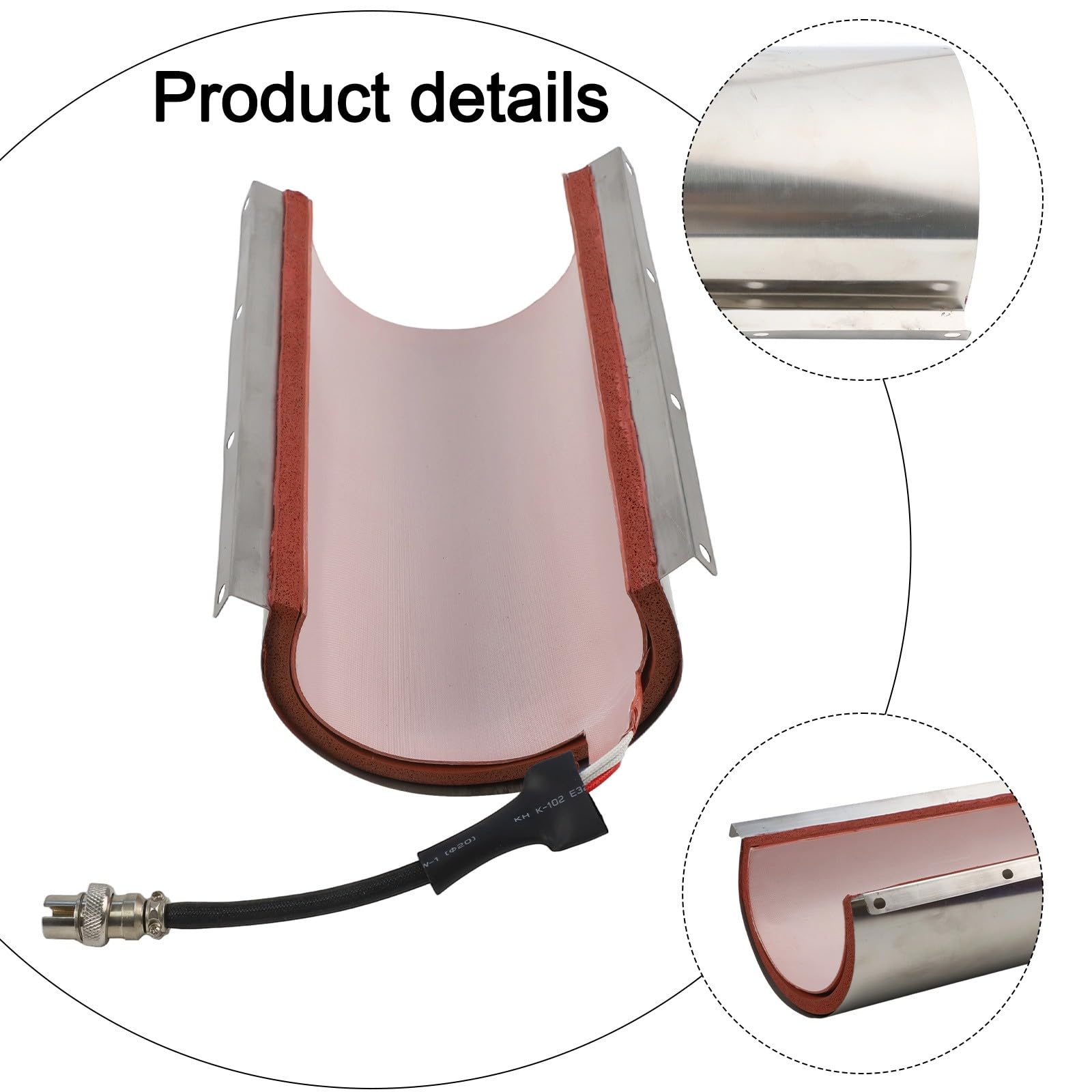 RichVibe Máquina de sublimación de almohadilla de prensa de calor, silicona y para tazas de transferencia térmica de acero inoxidable para tazas de 9 onzas, 11 onzas, 12 onzas, 17 onzas, 230 x 115 mm