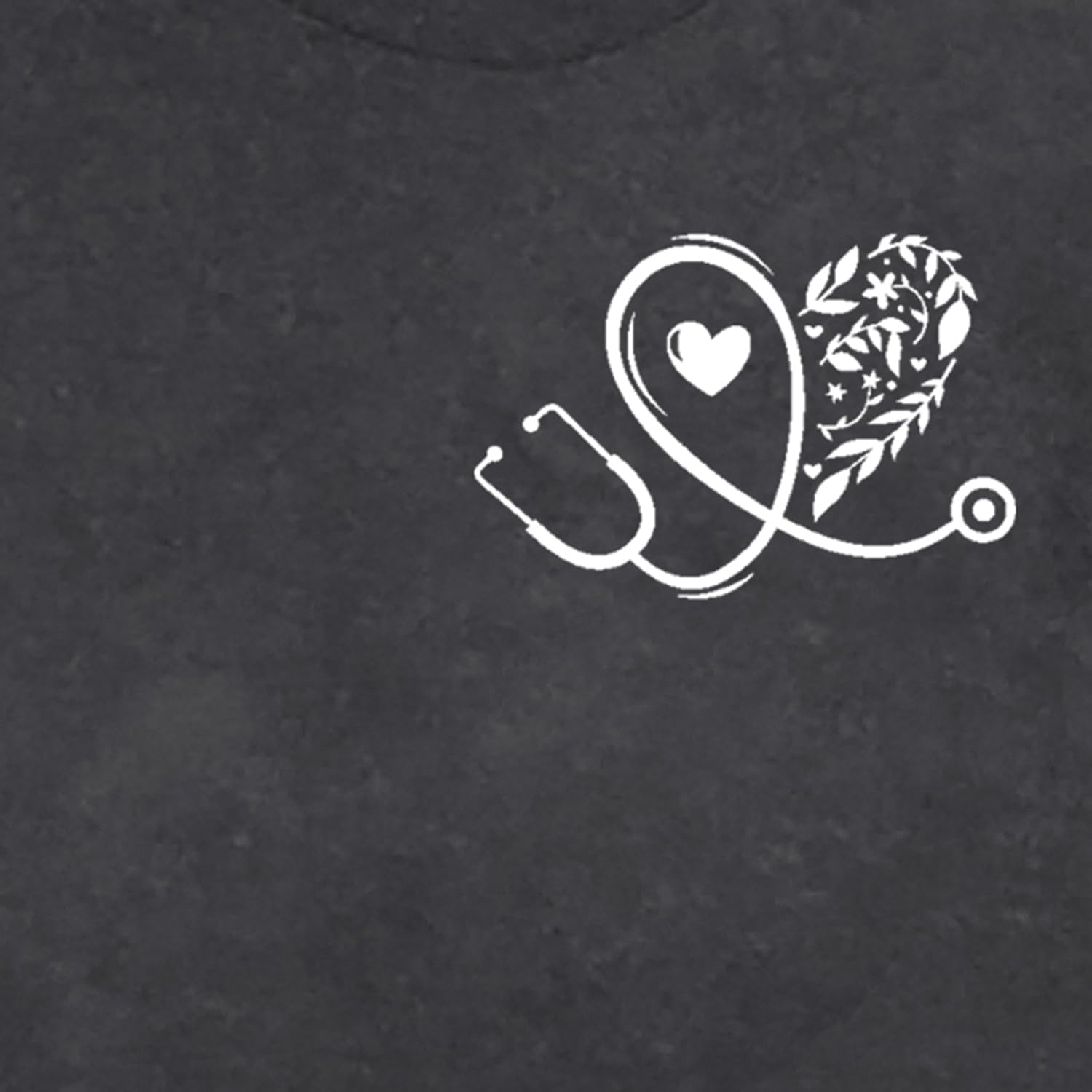 Nurse Shirts for Women Nurse Day T-Shirt Nursing Stethoscope Heart Tshirt Heartbeat Tee - Image 6