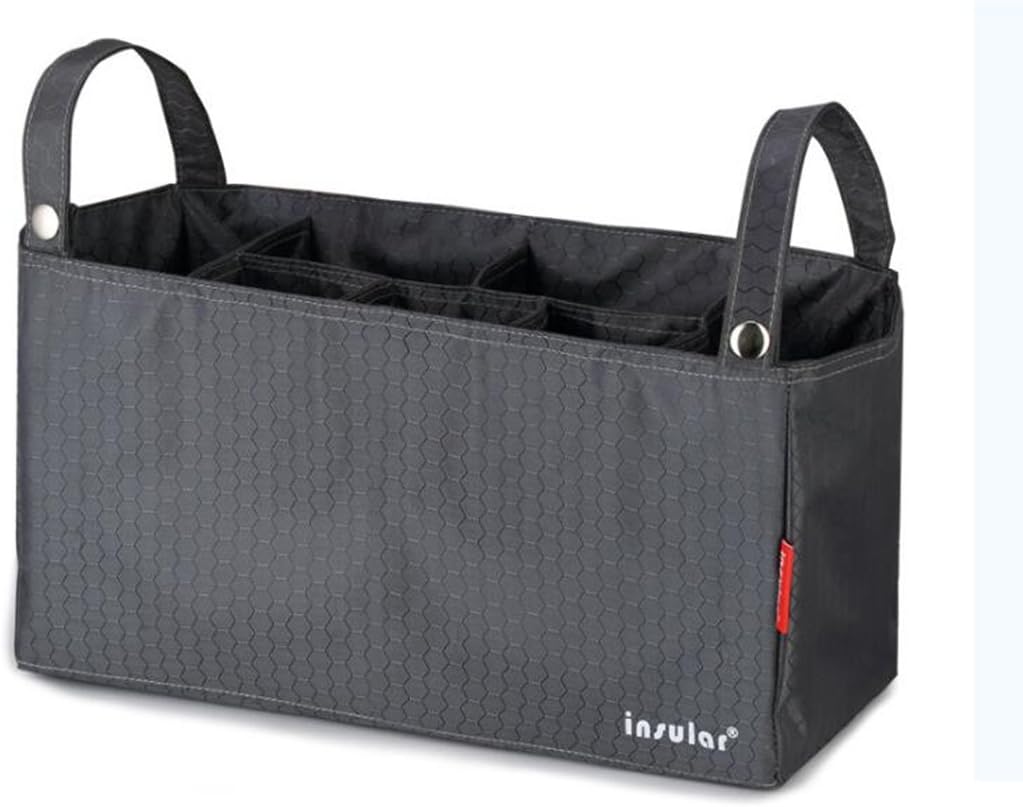 Baby Diaper Bag Insert Organizer (Dimensions: 13.4 X 5.5 X 7 Inch) (Grey)