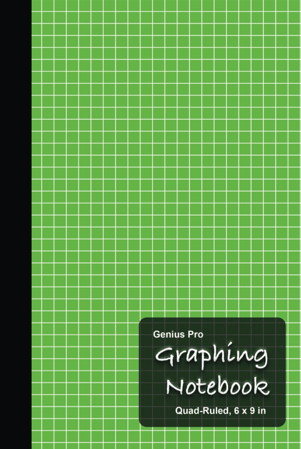 Genius Pro Grid Line Quad-Ruled Graphing Notebook - Lime Green: 6 x 9 in, 160 pages