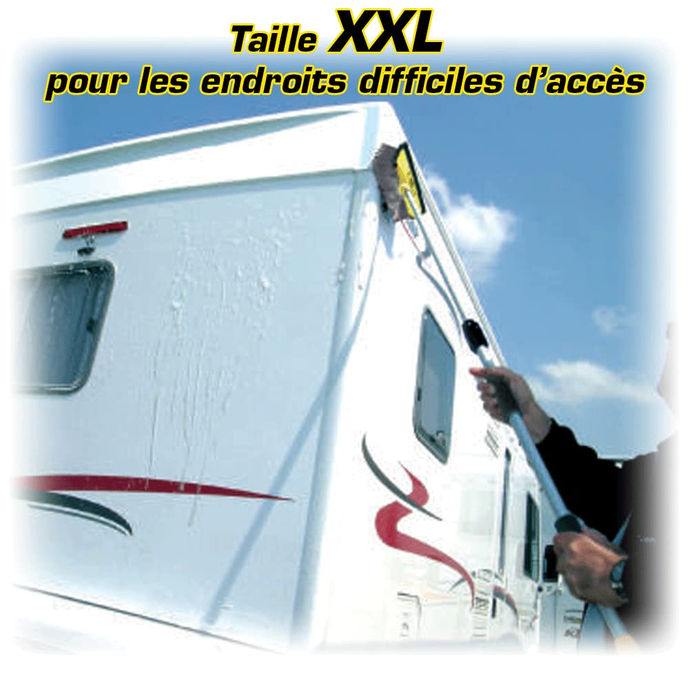 Brosse Lavage Voiture Télescopique 165cm - Avec Raclette Intégrée