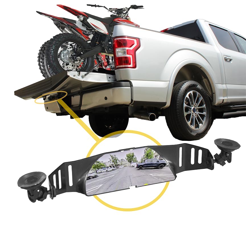 Tailgate Mirror with Suction Cups - Ever Drive with Your Tailgate Down? Bring Your Backup Camera Back to Life Pickup Truck Accessory