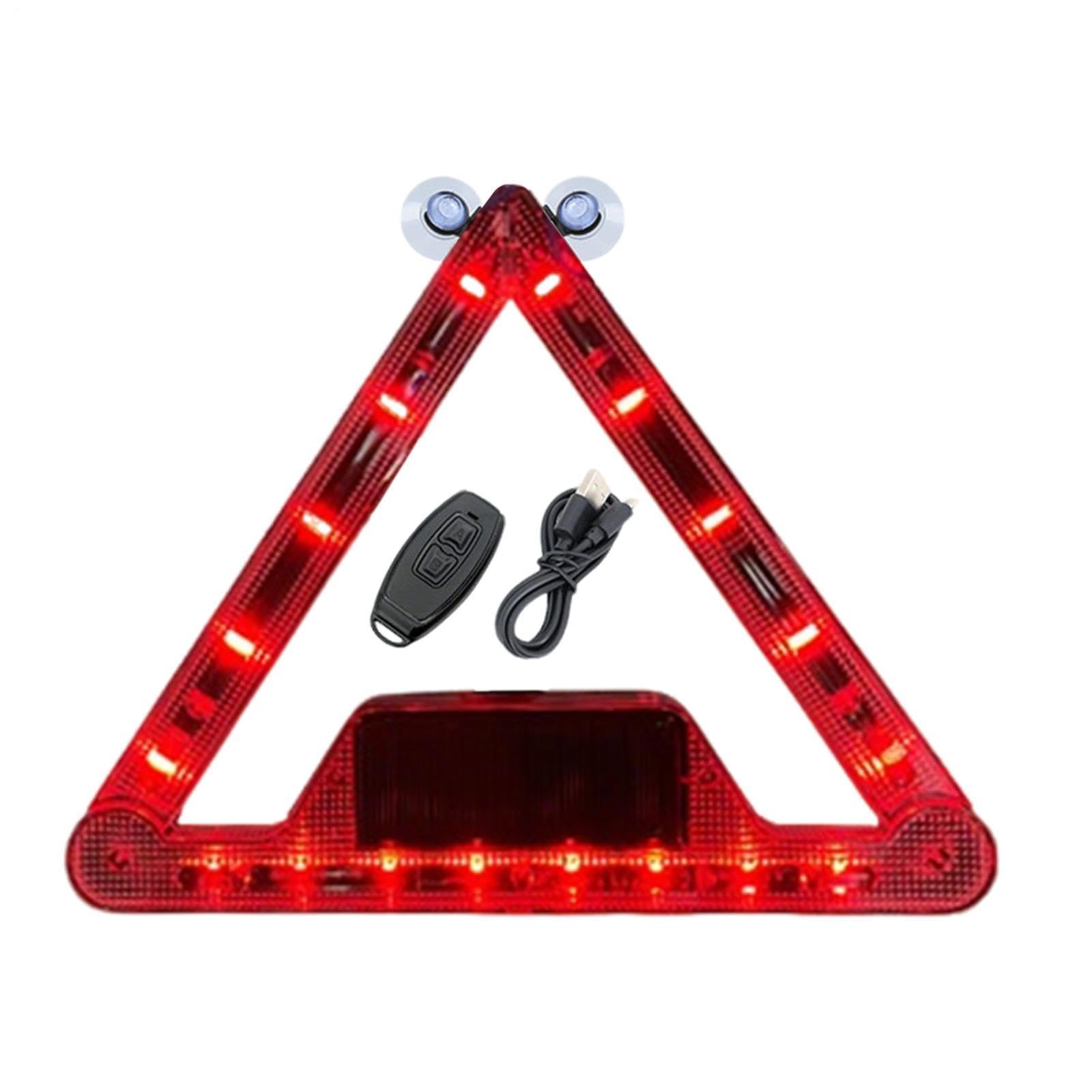 Luces estroboscópicas para camiones evitan colisiones nocturnas con base triangular led 8