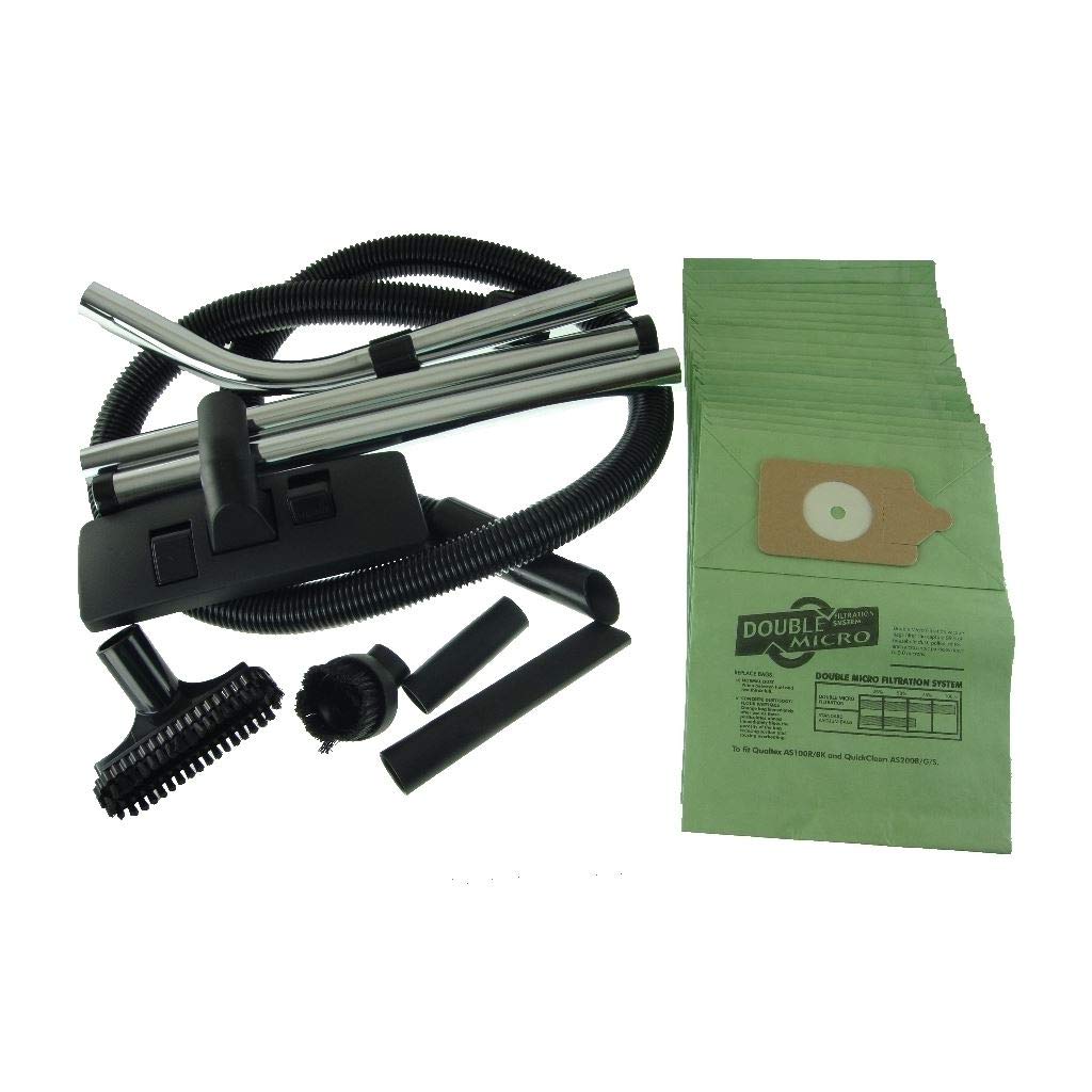 Ufixt Numatic Vacuum Hose And Tool Kit 1.8M With 20 Paper Bags Compatible With Nvq380 Wv370 Wv380 Wv470