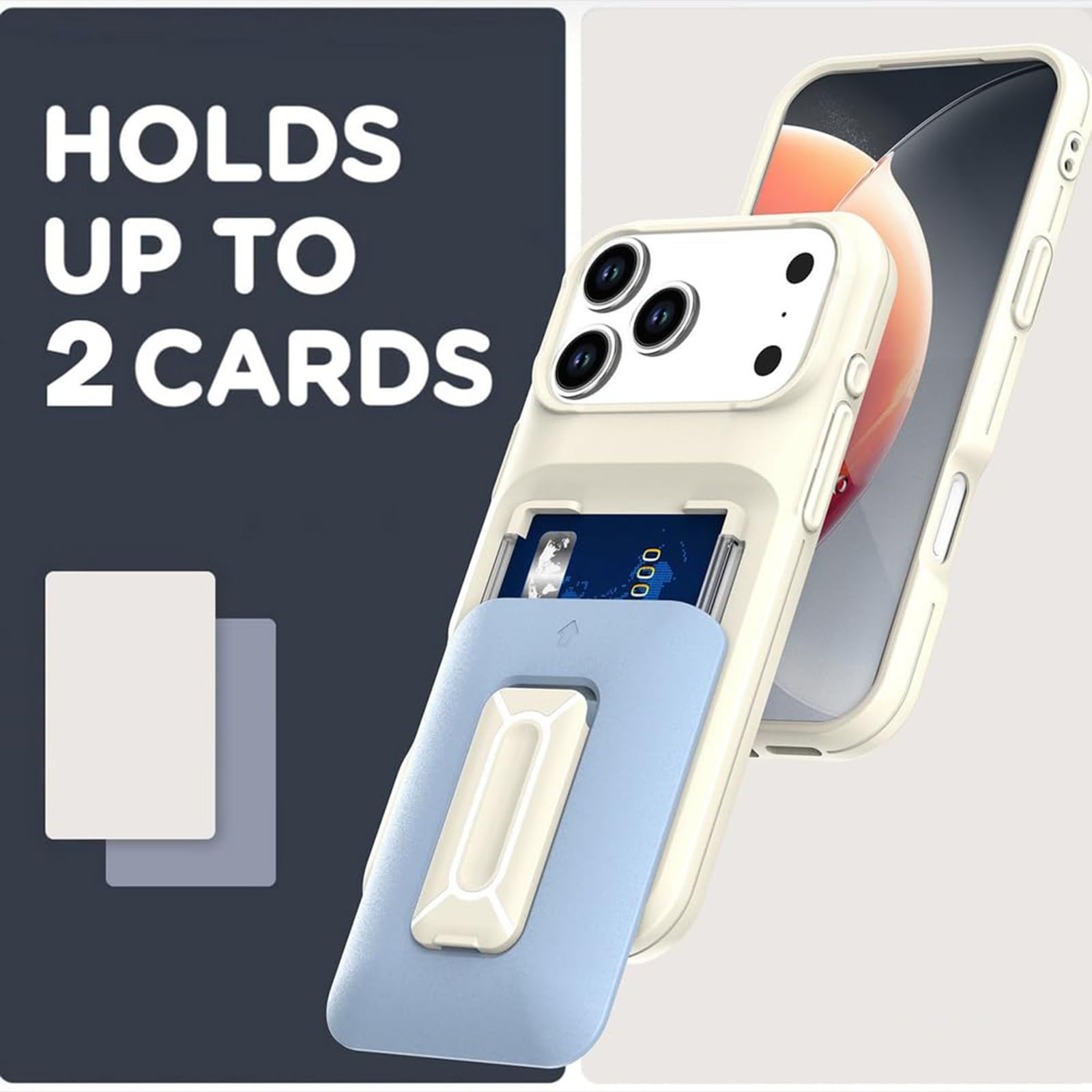 Etui na iPhone 17 Pro Max/17 Pro/Air/17, etui portfelowe z obudową z podpórką (fioletowe, 17 Pro)