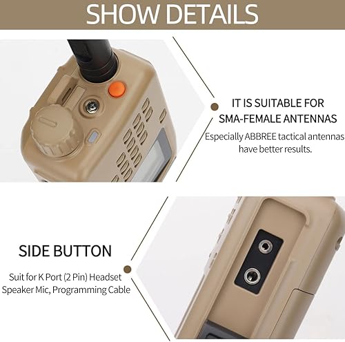 Miniatura 3 de Baofeng AR-152 - Radio jamón de 10 W, radio bidireccional de grado militar para adultos, radio táctica recargable de largo alcance con micrófono de