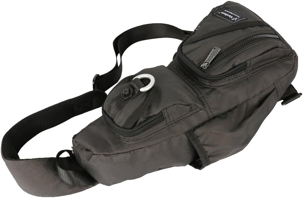 Sling Bag, Chest Bag, Vanlison Sling Backpack Shoulder Bag For Men Women Black Image