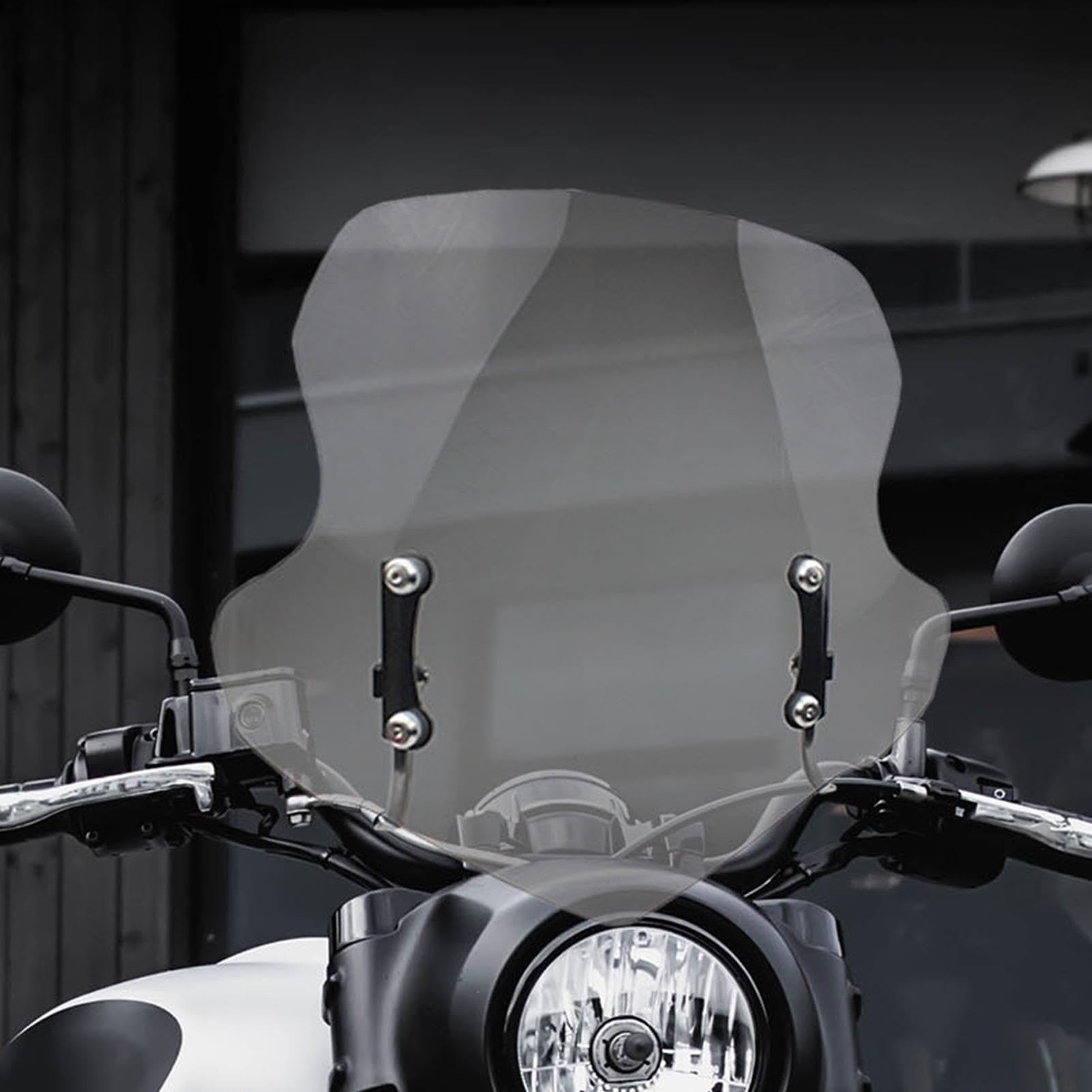 Parabrezza per scooter, parabrezza per moto Parabrezza ispessito | Scooter Elegante parabrezza addensato per moto per scooter Guida sicura Riduci la velocità del p