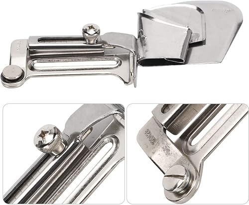 Miniatura 10 de Carpeta para máquina de coser, cinta de sesgo, prensador de pies, doblador de pies para máquina de coser doméstica (2.0in)