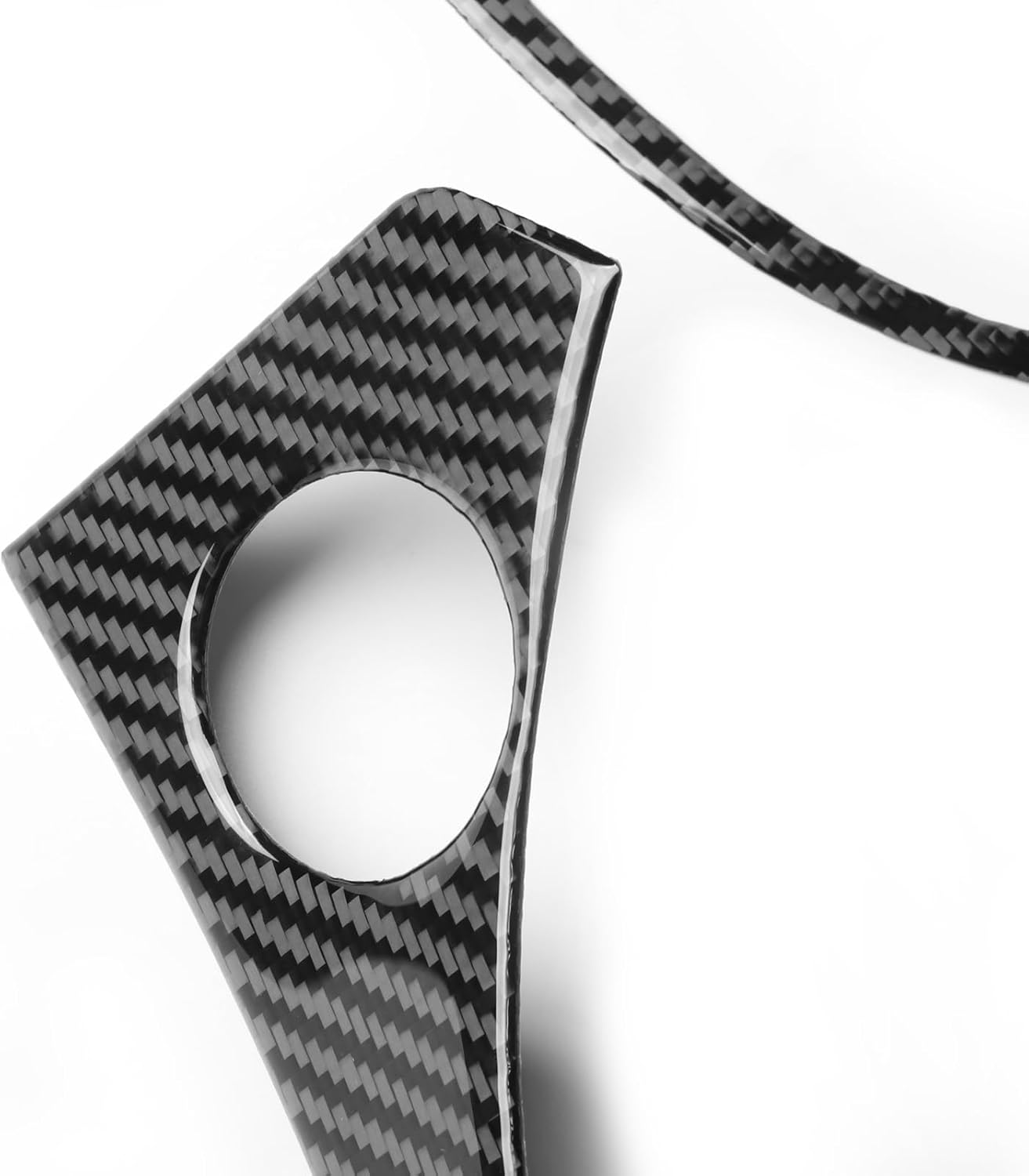 NVCNX Real Premium Carbon Fiber for Ford Explorer Accessories 2020-2024 2021 2022 2023 XLT/Limited/ST/Platinum/Timberline/ST-Line/King Ranch Dash Panel Strip Cover Interior Trim Sticker Decal 6PCs