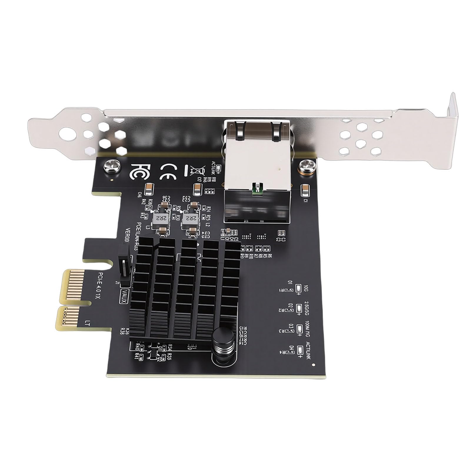 Fockety Carte Réseau PCIe X1 10 Go, Réseau Gigabit PCIe 4.0 10 Gbit/s