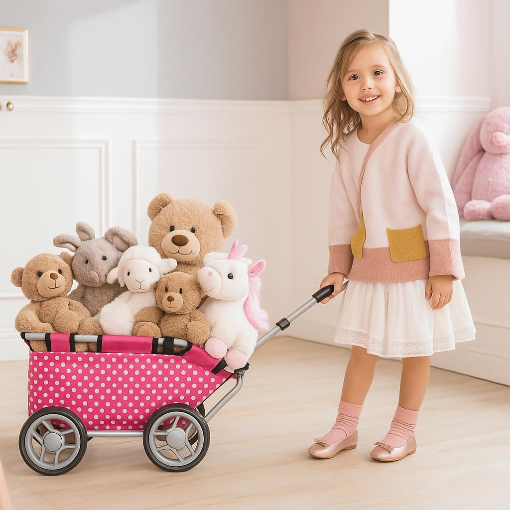 Baby Doll Wagon - Toy Wagon for Doll Accessories,