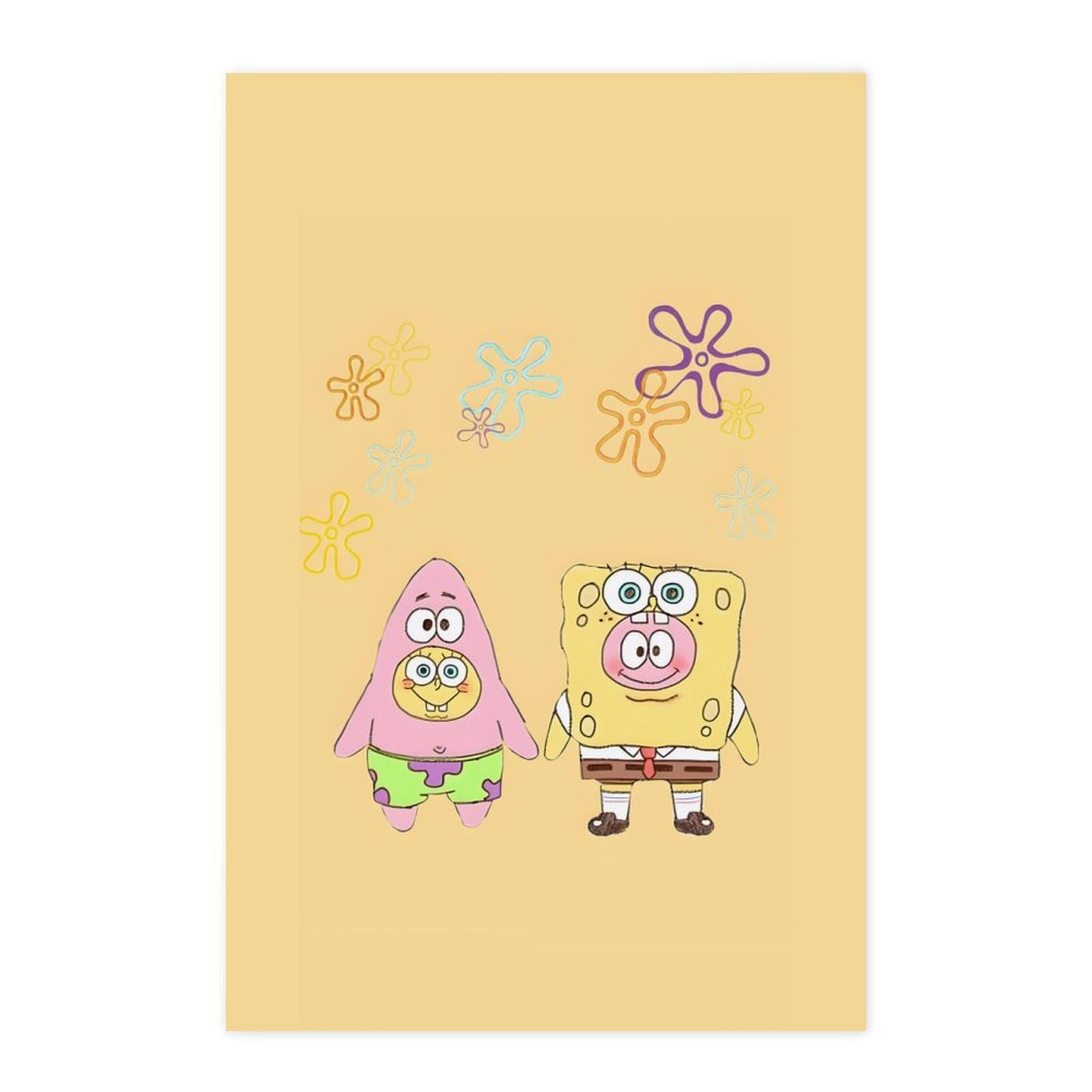 Amazon.co.jp: スポンジボブ ポスター 絵画 インテリア 壁紙用 壁紙