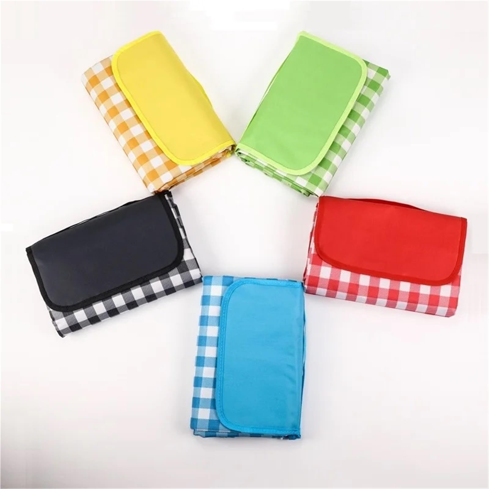 1 pezzo di stoffa impermeabile stuoia da picnic all'aperto campeggio primaverile gita spiaggia portatile panno Per Campeggio E Picnic(Black,150x150cm)