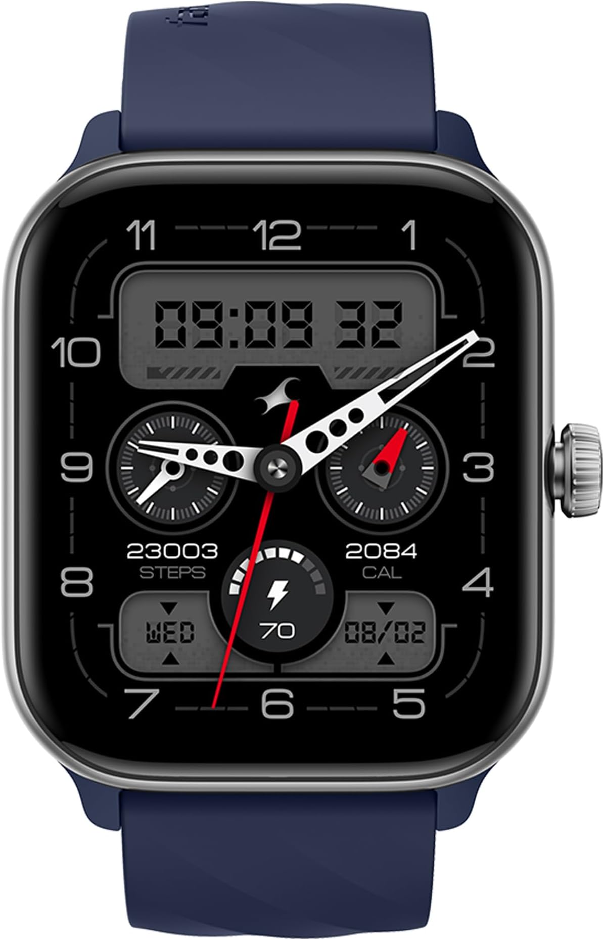 Fastrack Nitro Pro Premium Smartwatch with 1.85" AMOLED Display with AOD|390x450 Pixels|SingleSync BT Calling|Functional Crown|100+ Sports Modes|AI Coach|AI Voice Assistant|24x7 Health Suite