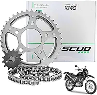Kit de Transmissão SCUD para Honda NXR Bros 150 2003-2015, Corrente 428HX130L, Pinhão 17D, Coroa 50D