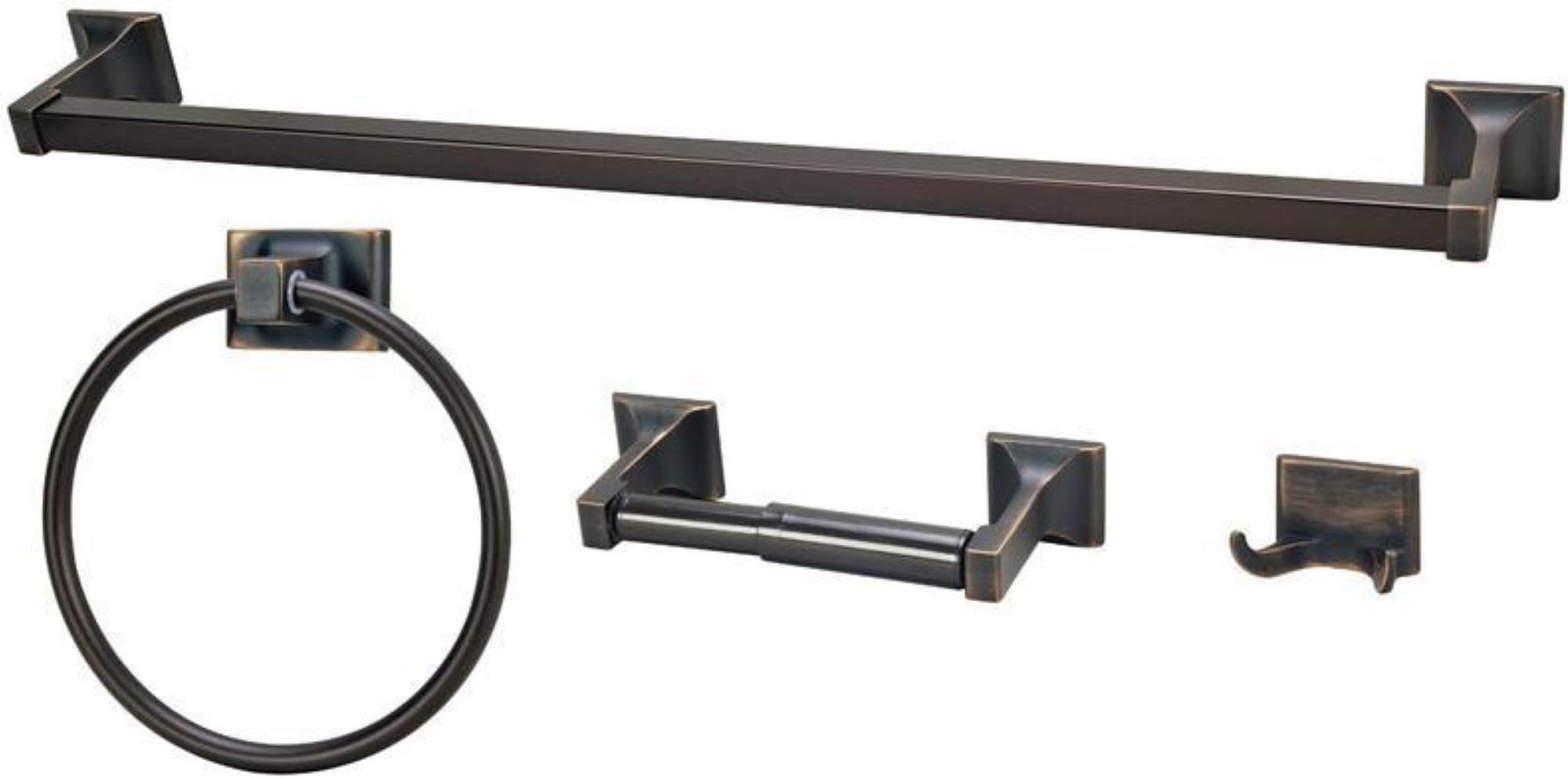 Hardware House 689554 Sunset Collection 4-Piece Bathroom Accessory Set, Classic Bronze