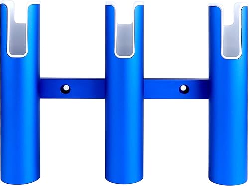 Soporte de caña de pescar de aluminio montado en la pared para barco, garaje y marina - Sostiene cañas y postes