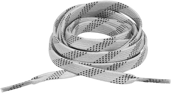 Elite Hockey Prolace Waxed Hockey Laces (Silver Grey, 120)