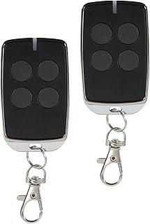 2PCS Garagentoröffner Fernbedienung, Doppelflügeltorantrieb mit 4 Tasten, 433 MHz für Autos, Garagentore, Tore Fernbedienung