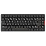 MQ80 Low Profile Mechanical Keyboard for Work and Gaming Tri Mode Wireless Wired CNC Aluminum Hot Swappable RGB Backlit Long Battery Life VIA Support (Black)