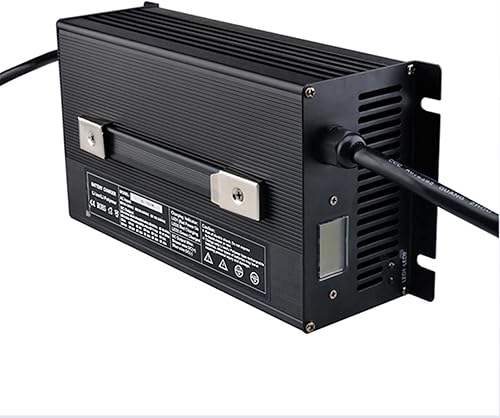 Miniatura 1 de HYDTGZ Cargador de batería de alta potencia de 1500 W, 48 V, 25 A, cargador de batería de plomo ácido con enchufe adecuado para carretillas