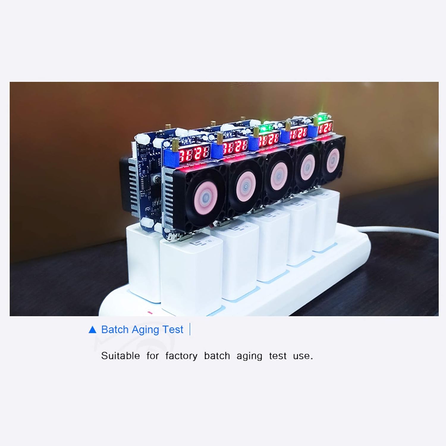Pilipane USB Electronic Load Resistor Tester HD35 5A 35W Intelligent Spoofing Trigger Fast Charge Protocol 4Digit LED Display Auto Power Off Protection for Battery Testing Electronic