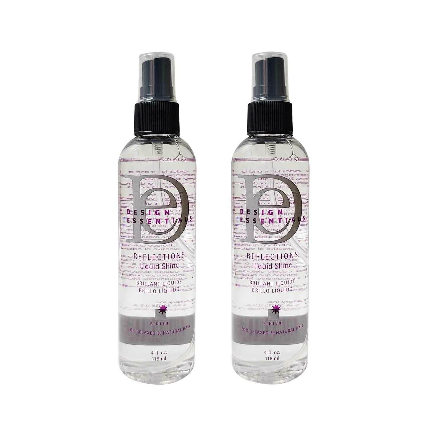 Generic DS Reflections Liquid Shine Humidity-Resistant Hair Polish Spray 4oz (2pack), Clear