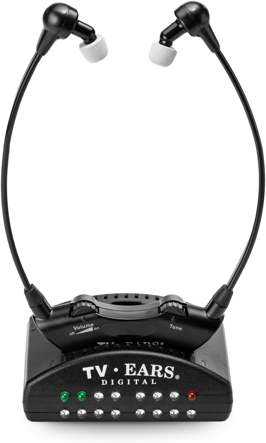 Digital Wireless Headset System - Personal Volume Control, Quiet to Loud, Supports All TVs, Ideal for Seniors & Hearing Impaired, Infrared, Plug N' Play, No Pairing/Audio Delay, Dr Rec -11741