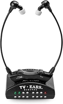 TV Ears Digital Wireless Headset System for Seniors Personal Volume Control, TV Hearing Device, No Audio Delay, Plug-N-Play, Works with Most TV Brands, Ideal for Hearing Impaired Model 11741