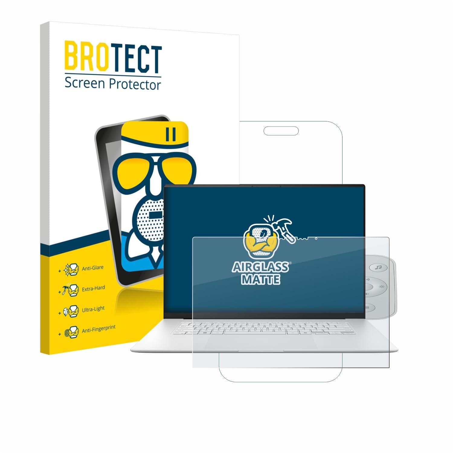 BROTECT Protector Pantalla Mate Cristal para ASUS ZenBook S 16 Protección Anti-Reflejos