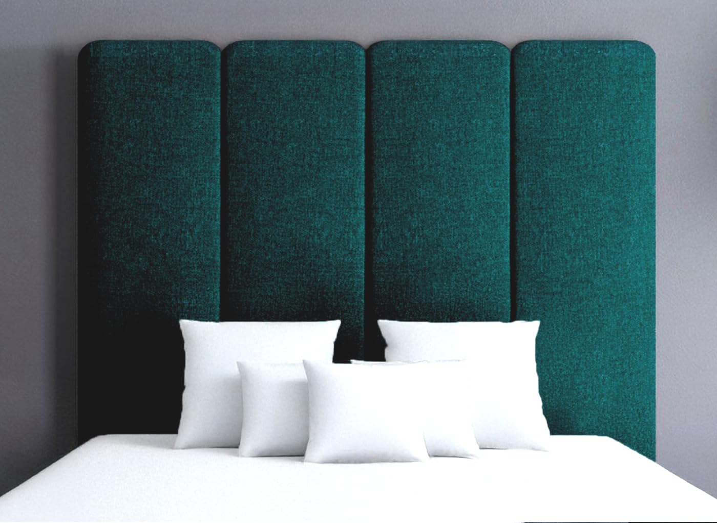 LUXURY TASSY HEADBOARD IN TURIN FABRIC - STYLISH BED HEADBOARDS - 3FT SINGLE | 4FT6 DOUBLE | 5FT KING-SIZE | 6FT SUPER KING SIZE - 30" HEIGHT (TEAL, 3FT SMALL SIZE)