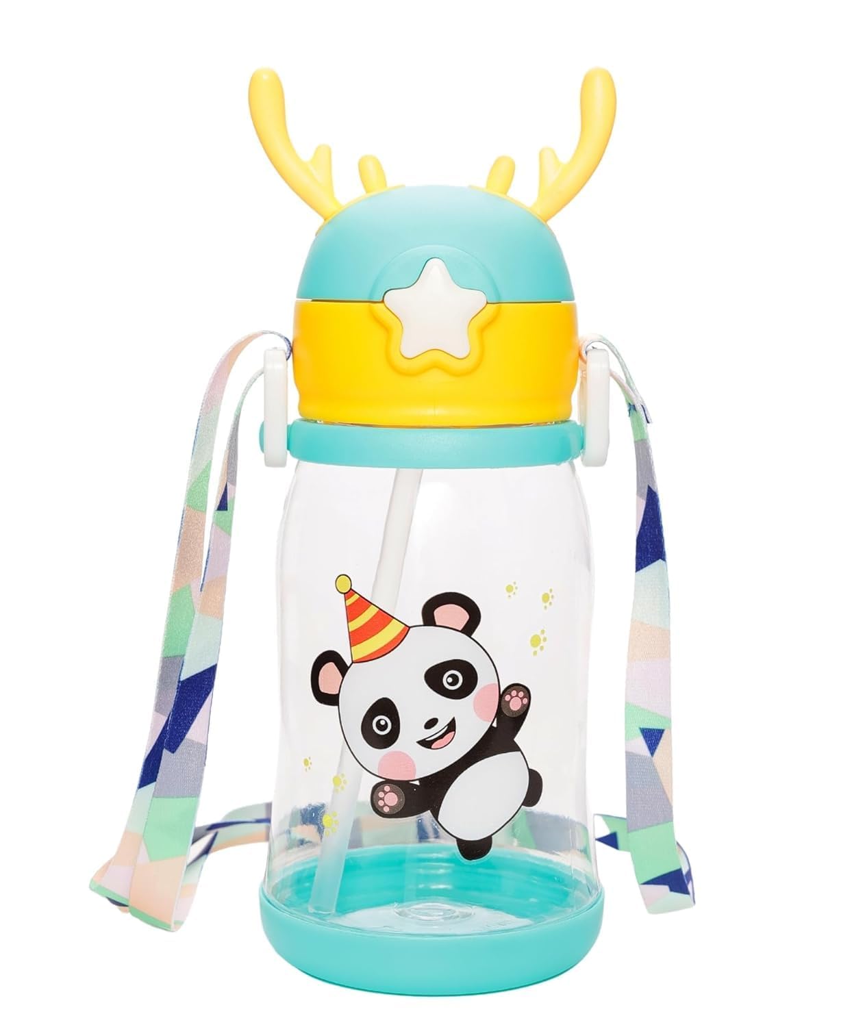 Urban Festivities Bottle for Kids Bottle with Straw & Strap Sipper Water Bottle for Kids -Anti-Leak Cartoon Water Bottle for School Kids 500 ML Bottle (B0CFV51T9M) Amazon Price History, Amazon Price Tracker