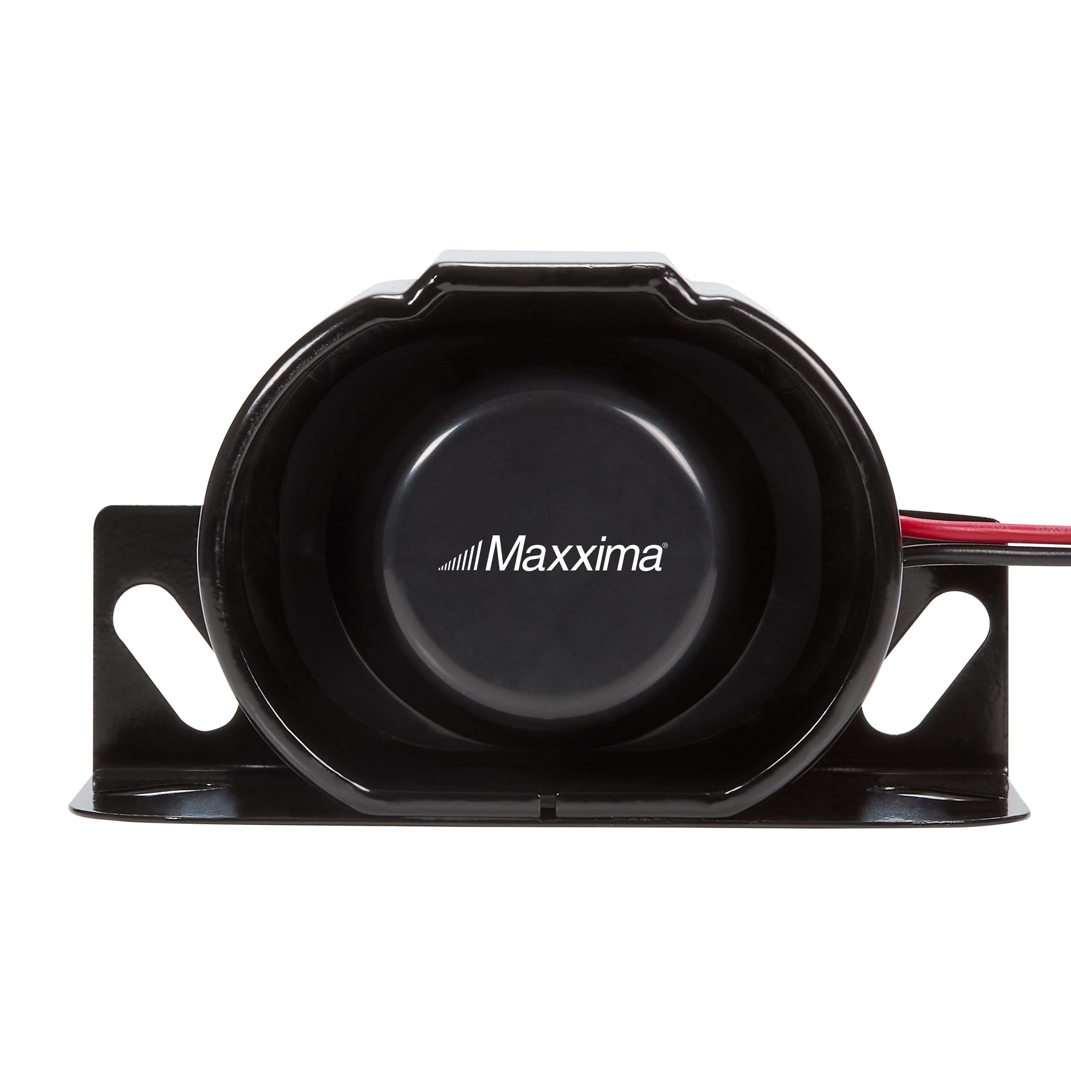 Maxxima Alarma de respaldo resistente de 112 dB, 12-80 V CC, SAE J994 tipo A, resistente a la intemperie, con cable duro para camiones, construcción y vehículos industriales