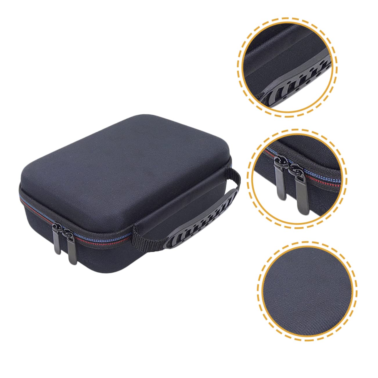 Custodia da Viaggio per Rasoio in Eva Nera, Organizer | Sottile e Resistente All’usura, Formato Compatto per Riporre Accessori, Pratica per Spostamenti