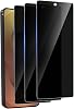 Protector de pantalla de privacidad 3 unidades para Samsung Galaxy S25 Ultra | Vidrio templado ultra delgado con 9H, anti rayones, sin burbujas, compatible con desbloqueo por huella, privacidad negra, compatible con funda 1