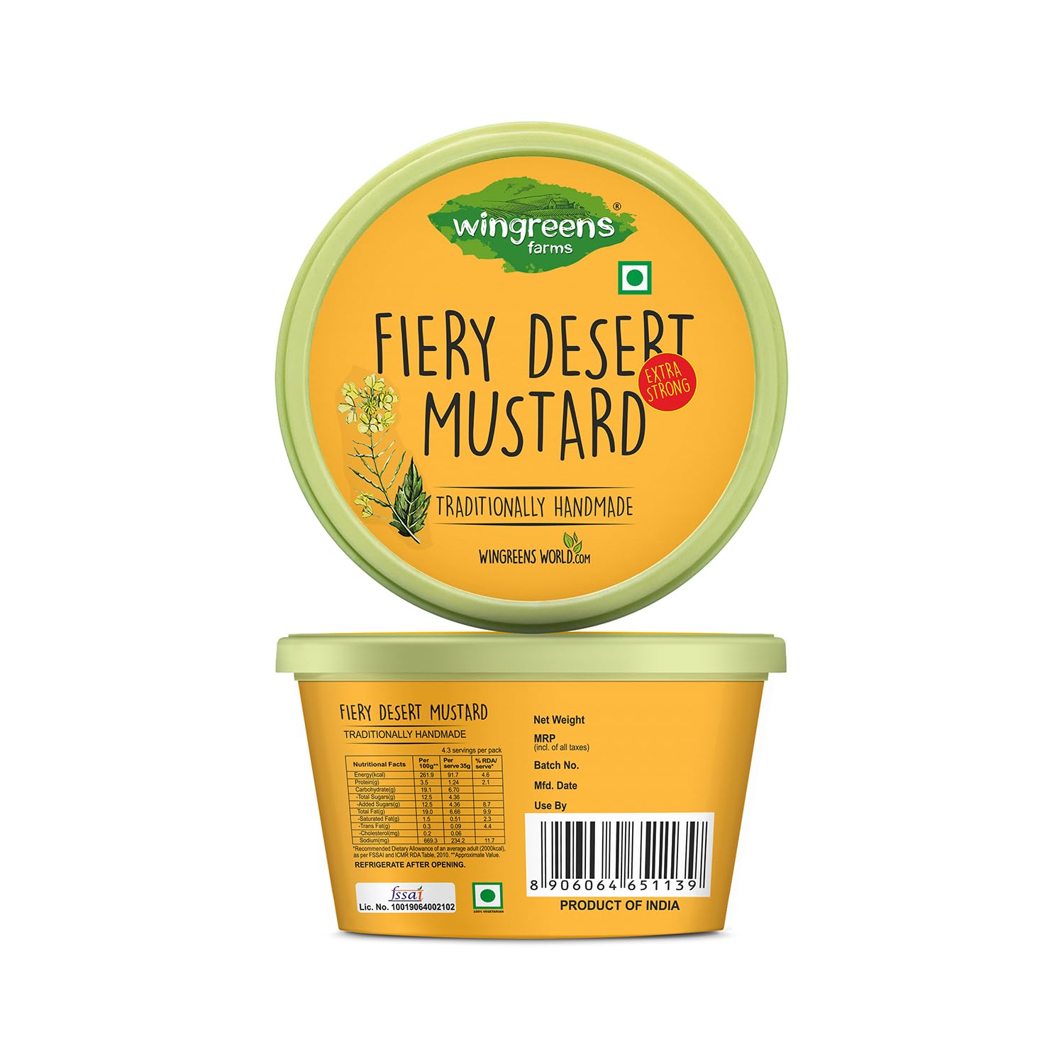 Wingreens Farms Fiery Desert Mustard (180g) 1