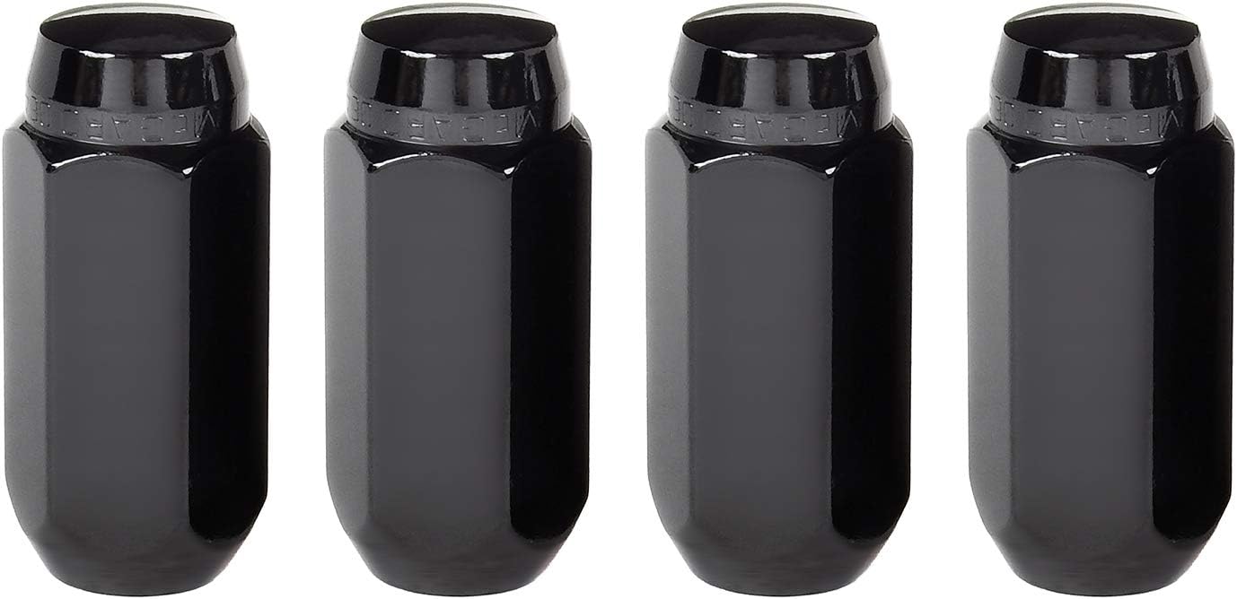 McGard 64022 Black (M14 x 1.5 Thread Size) Cone Seat Style Lug Nut, (Set of 4)