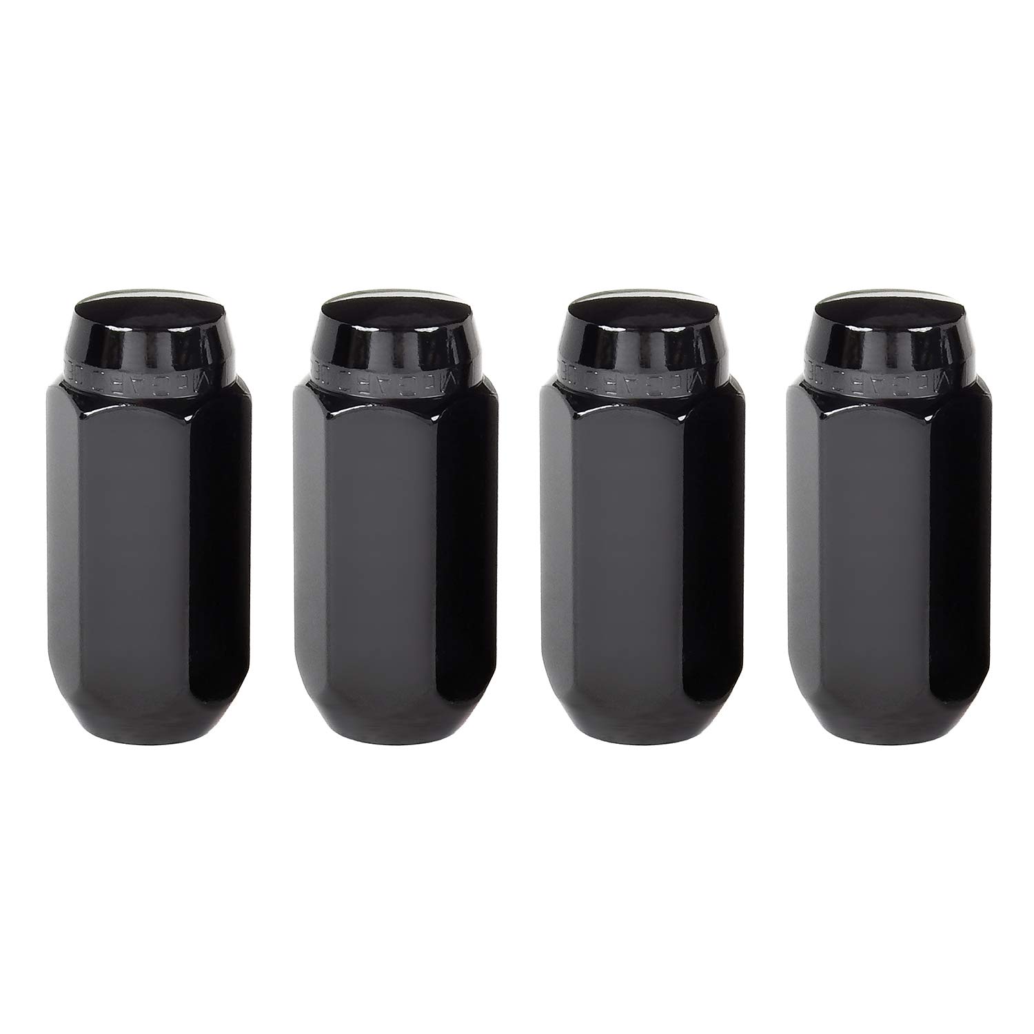 McGard 64022 Black (M14 x 1.5 Thread Size) Cone Seat Style Lug Nut, (Set of 4)