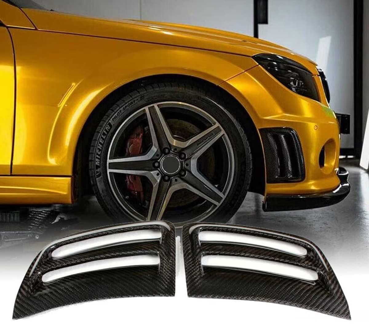 Lèvre avant Mercedes W204 C63 AMG séparateur de pare-choc pour optimiser l'appui